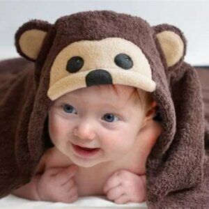Baby Monkey Hooded Towel